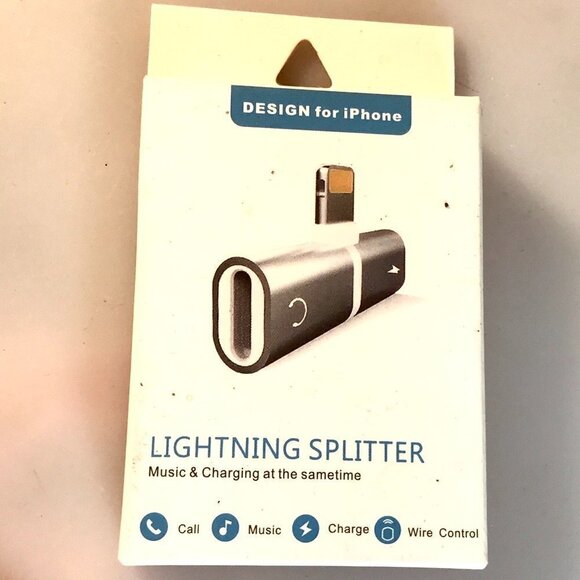 COPY - Lightning Splitter Iphone 7 8 8plus Ipad Charge NWT Charging - Picture 3 of 3